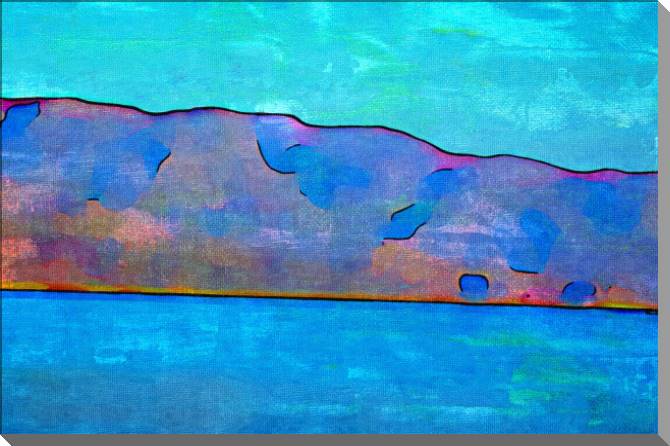 Картины на пластике, пеноркартоне Landscape in the style of minimalism