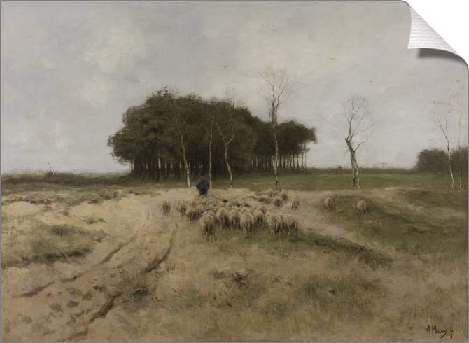 Paintings on canvas On the Heath near Laren (Anton Mauve)