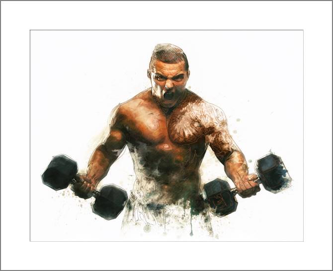 Paintings, photos from Passepartout Bodybuilder