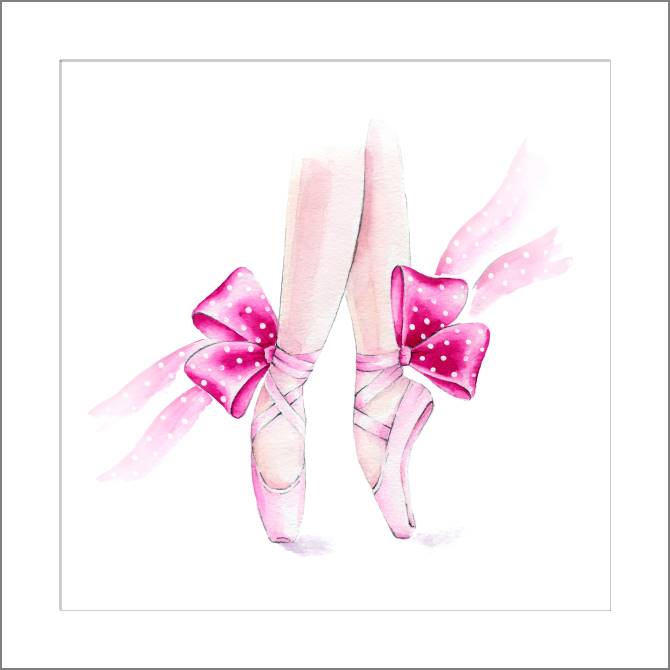 Paintings, photos from Passepartout Pointe shoes with bows