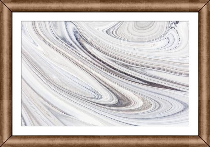 Купить и печать на заказ Картины в рамке, багете Серые разводы