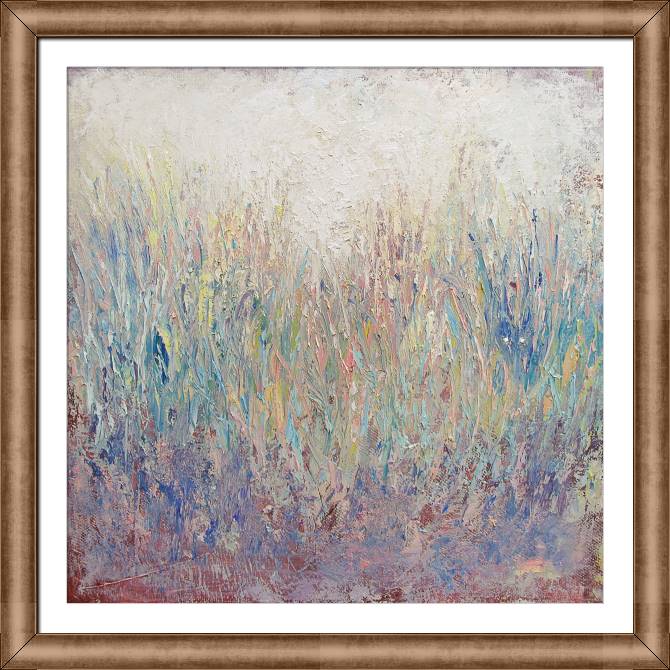 Картины в рамке, багете Herbal landscape in gentle tones