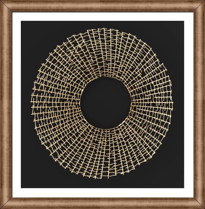Купить и печать на заказ Картины в рамке, багете Плетеная золотая абстракция