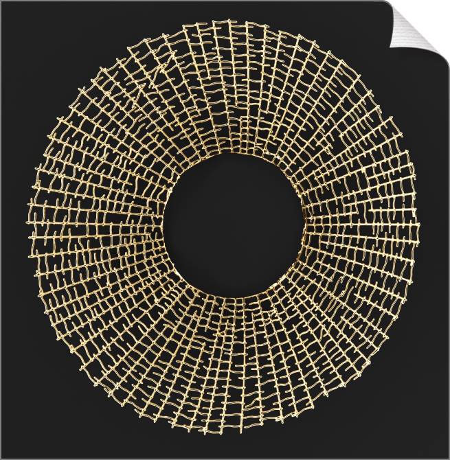 Купить и печать на заказ Картины на холсте Плетеная золотая абстракция