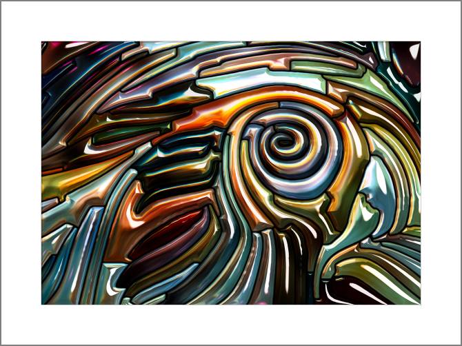 Paintings, photos from Passepartout A series of bright metallic разводы_1