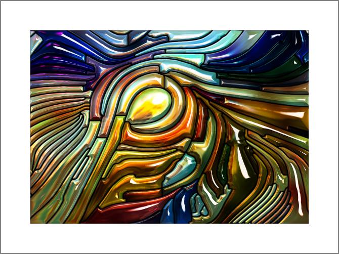 Paintings, photos from Passepartout A series of bright metallic разводы_4