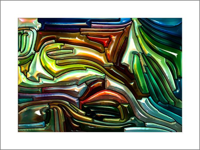 Paintings, photos from Passepartout A series of bright metallic разводы_5