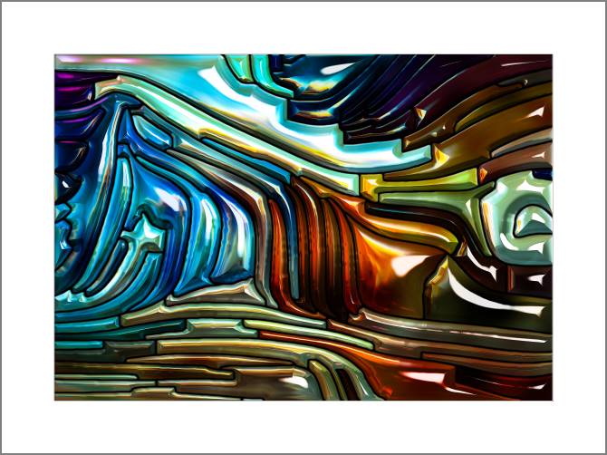 Paintings, photos from Passepartout A series of bright metallic разводы_6