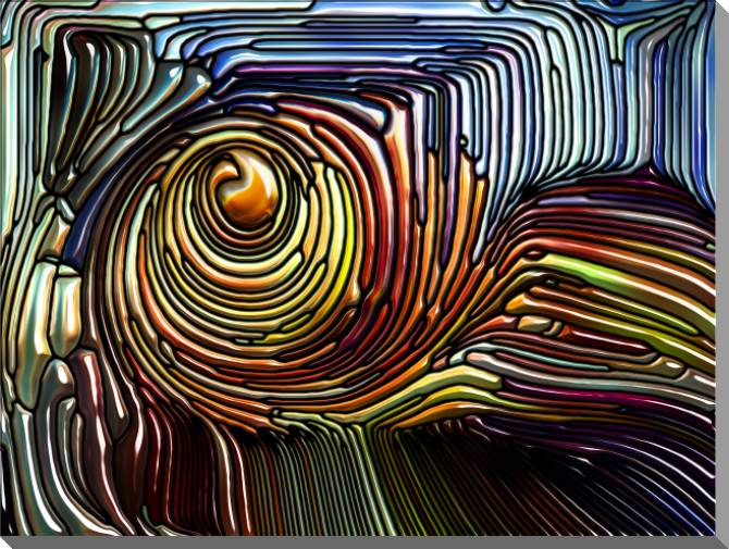 Картины на пластике, пеноркартоне A series of bright metallic разводы_7