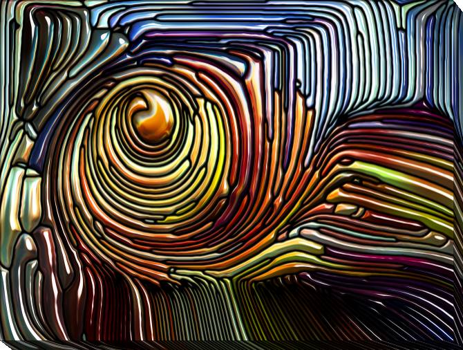 Paintings on canvas A series of bright metallic разводы_7