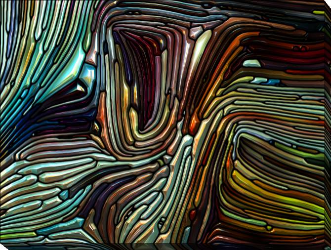 Paintings on canvas A series of bright metallic разводы_8