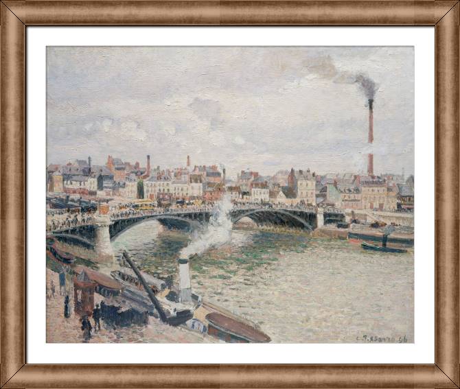 Купить и печать на заказ Картины в рамке, багете Утро, пасмурный день. Руан