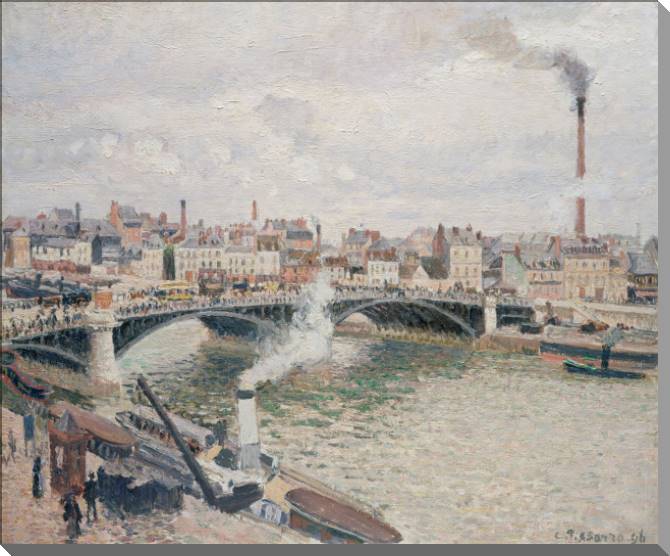 Картины на пластике, пеноркартоне A series of town Camille Pissarro _3