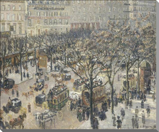Картины на пластике, пеноркартоне A series of town Camille Pissarro _5