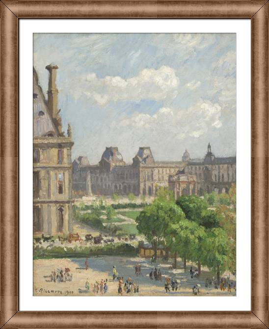 Купить и печать на заказ Картины в рамке, багете Площадь Каррузель, Париж