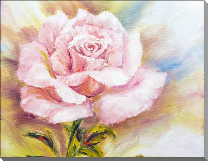 Картины на пластике, пеноркартоне A series of delicate roses живопись_1