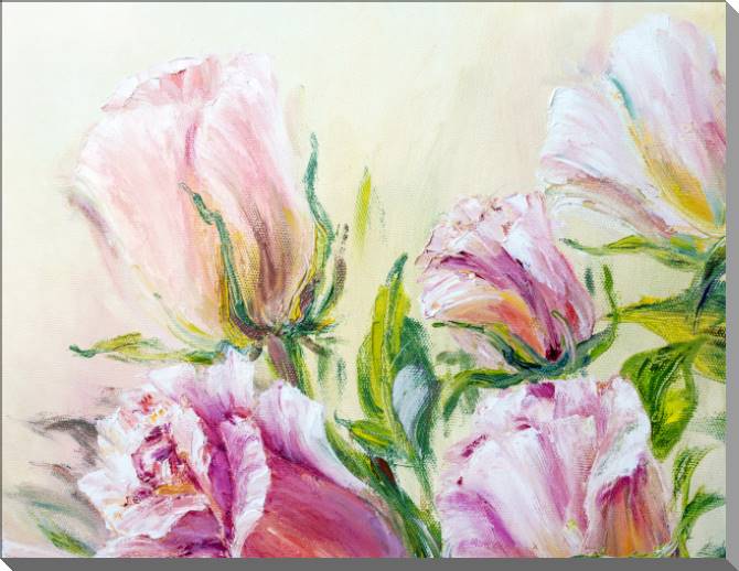 Картины на пластике, пеноркартоне A series of delicate roses живопись_2