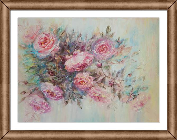 Купить и печать на заказ Картины в рамке, багете Вьющаяся роза