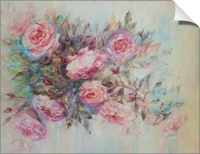Paintings on canvas A series of delicate roses живопись_3