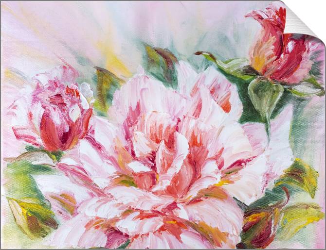 Paintings on canvas A series of delicate roses живопись_4