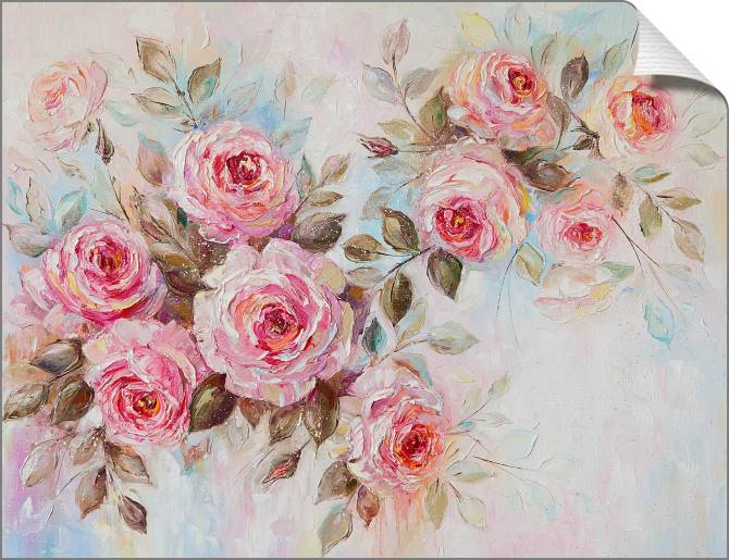 Paintings on canvas A series of delicate roses живопись_5