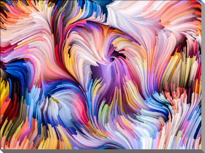 Paintings on plastic, foam cardboard A series of dynamic цвет_1