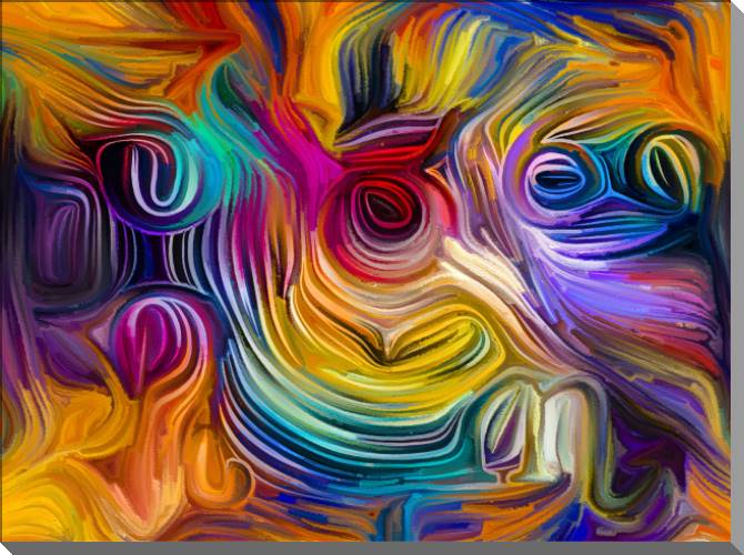 Картины на пластике, пеноркартоне A series of dynamic цвет_3