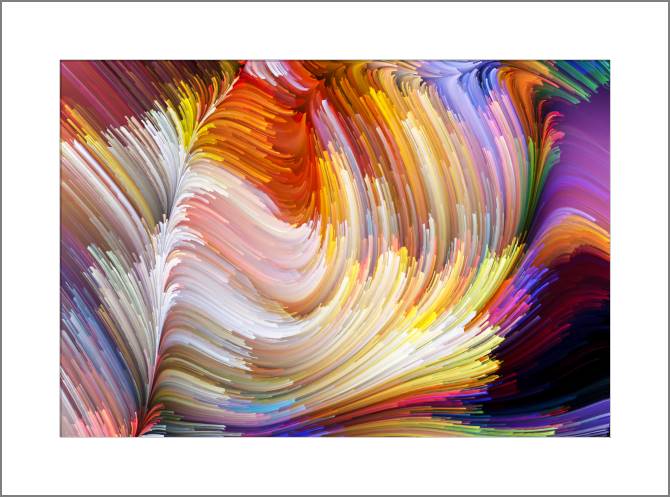 Картины, фото с паспарту A series of dynamic цвет_4