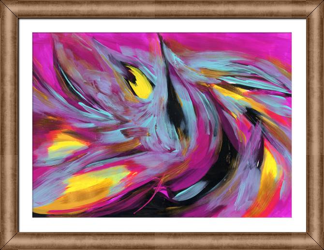 Купить и печать на заказ Картины в рамке, багете Абстрактный акриловый фон