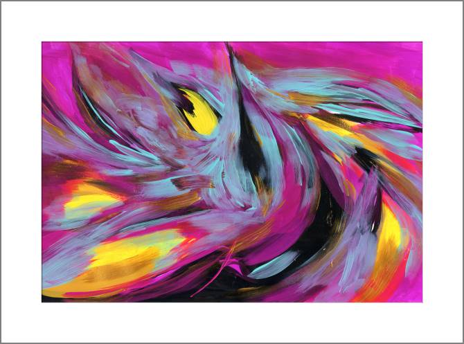 Купить и печать на заказ Картины, фото с паспарту Абстрактный акриловый фон