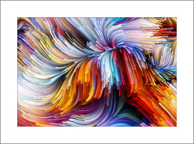 Картины, фото с паспарту A series of dynamic цвет_6