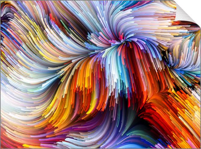 Купить и печать на заказ Картины на холсте Движение цвета