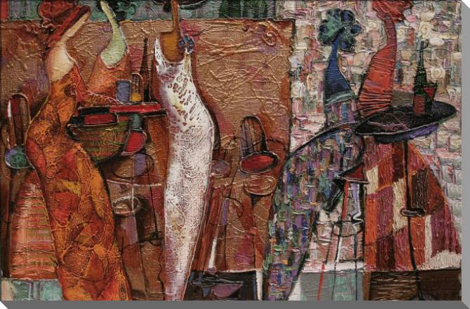 Картины на пластике, пеноркартоне Series night cafe (Roman Nogin)_2