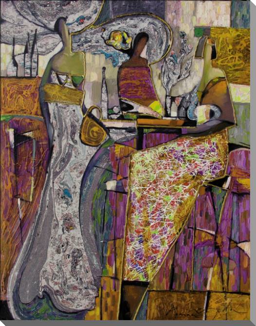 Картины на пластике, пеноркартоне Series night cafe (Roman Nogin)_3