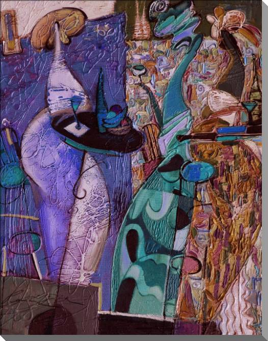 Картины на пластике, пеноркартоне Series night cafe (Roman Nogin)_4