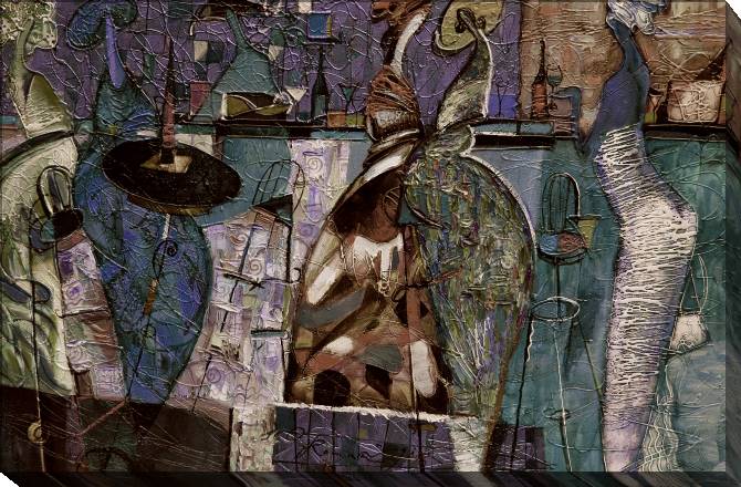 Paintings on canvas Series night cafe (Roman Nogin)_5