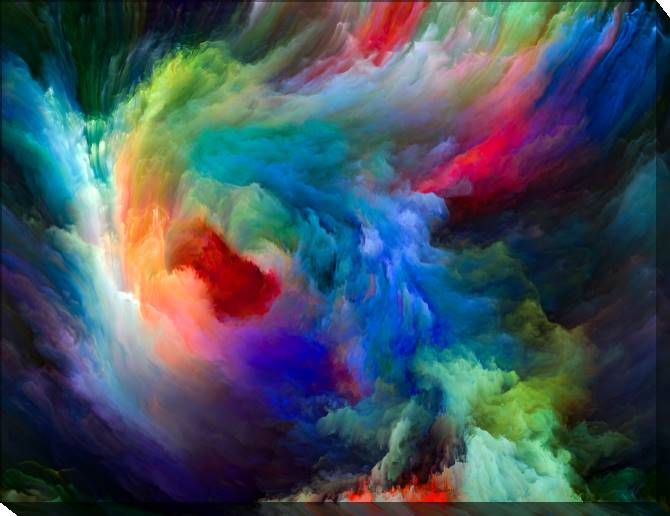 Paintings on canvas Series color music-4