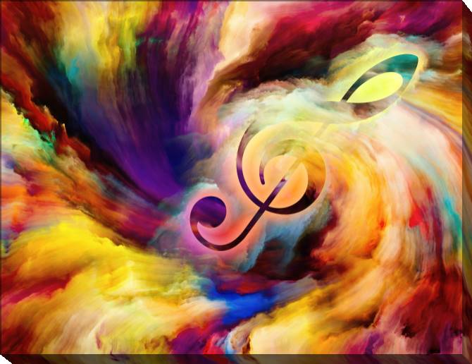 Paintings on canvas Series color music-5
