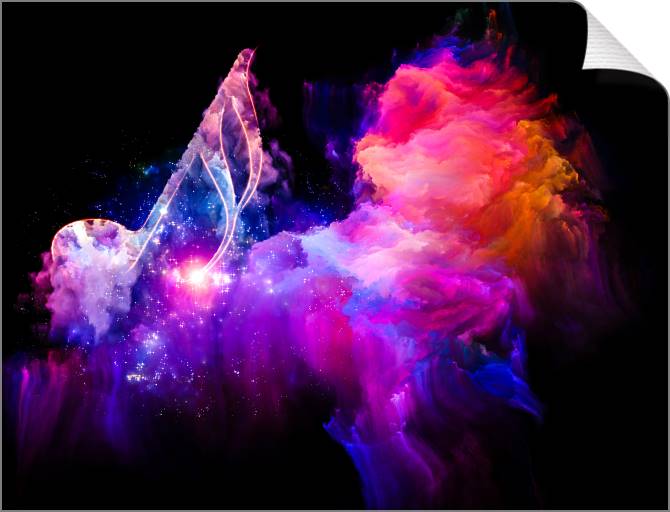 Купить и печать на заказ Картины на холсте Красочное звучание музыки