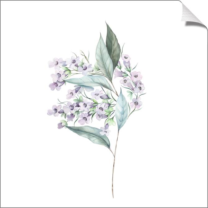 Paintings on canvas A series of delicate watercolor floral стиль_3