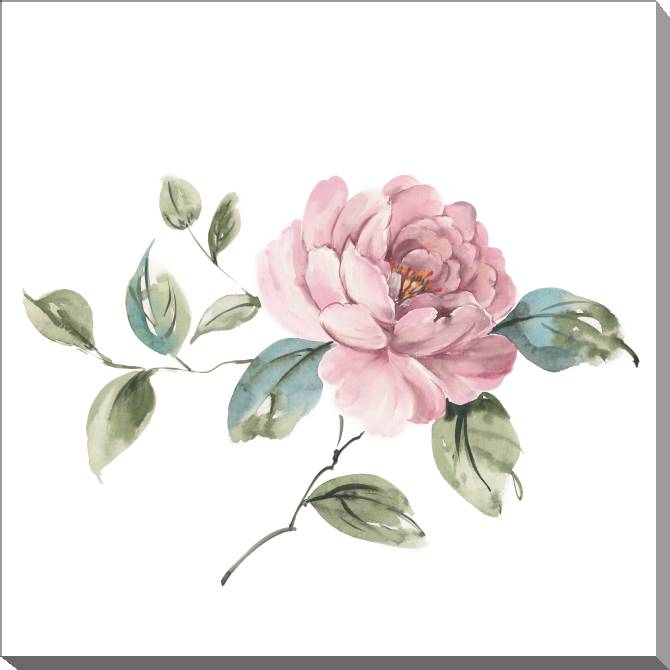 Paintings on canvas A series of delicate watercolor floral стиль_4