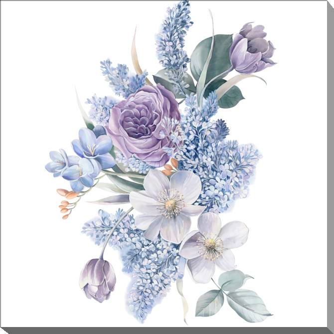 Paintings on canvas A series of delicate watercolor floral стиль_6