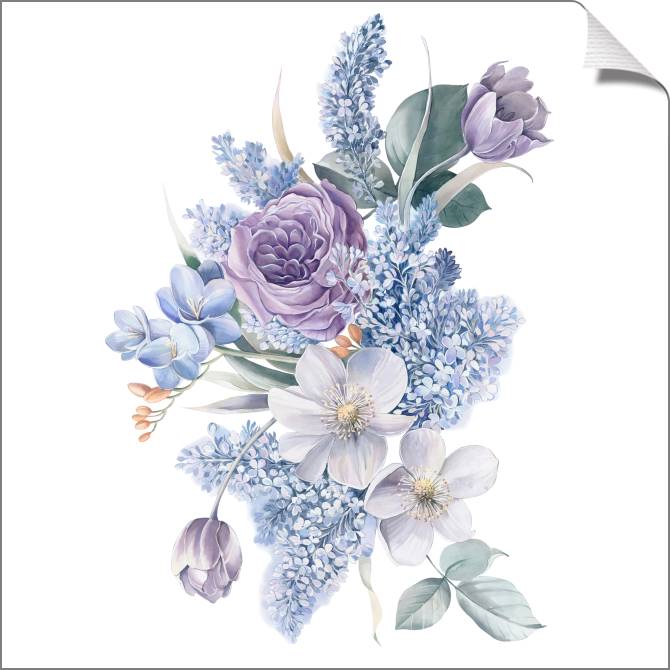 Paintings on canvas A series of delicate watercolor floral стиль_6