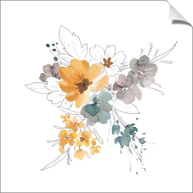 Paintings on canvas A series of delicate watercolor floral стиль_8