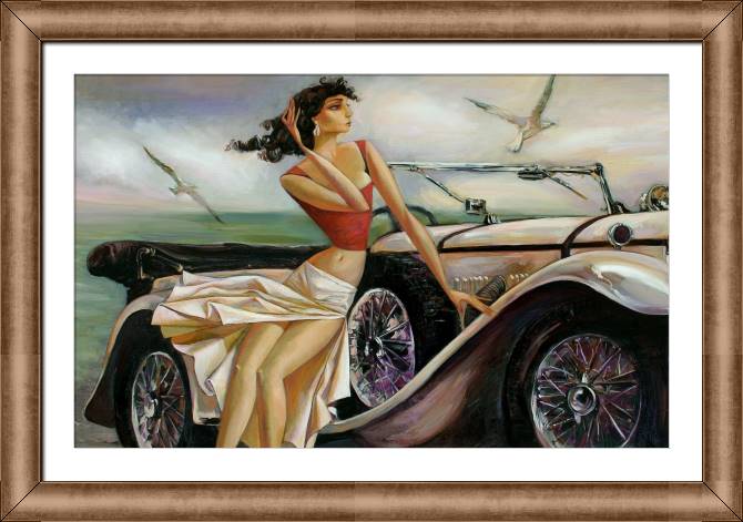 Купить и печать на заказ Картины в рамке, багете На набережной