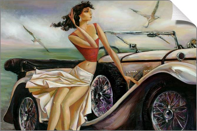 Купить и печать на заказ Картины на холсте На набережной