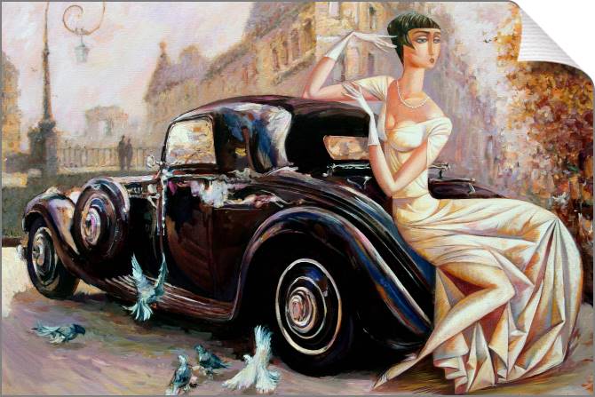 Купить и печать на заказ Картины на холсте Осень в городе