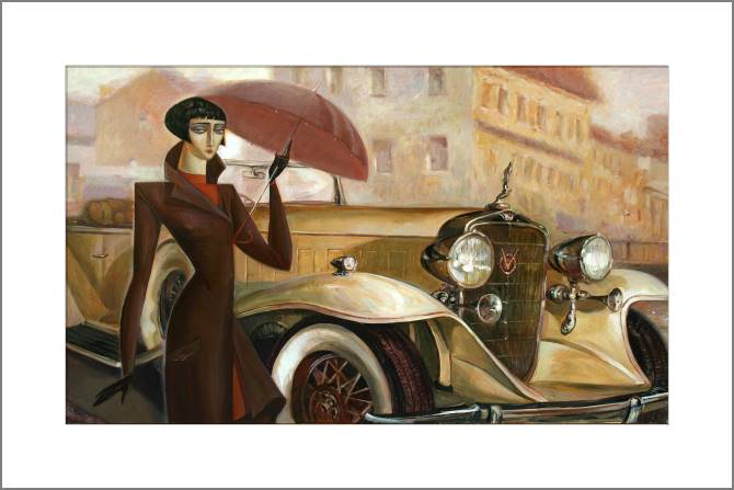 Купить и печать на заказ Картины, фото с паспарту Туман