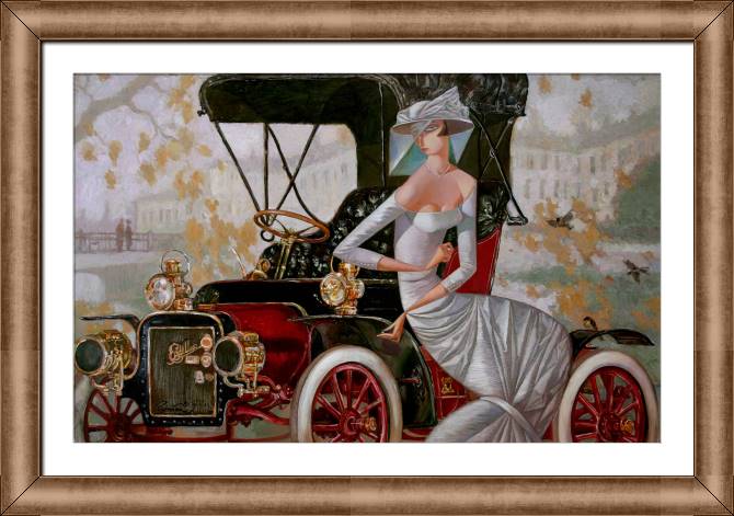 Купить и печать на заказ Картины в рамке, багете Кормящая птиц