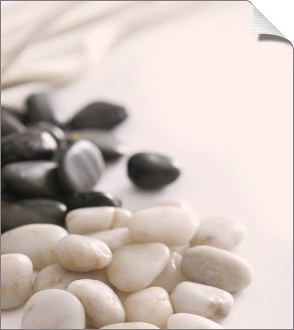 Купить и печать на заказ Картины на холсте Черные и белые камни